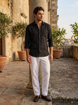 Men's Linen Long Sleeve Shirt