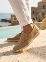 Men's Suede Penny Loafers