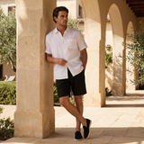 Men’s Linen Short Sleeve Shirt & Shorts Set