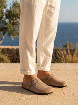 Men's Slip On Suede Clogs