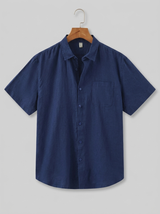 Men's Linen Short Sleeve Shirt