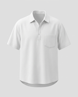 Men's Short Sleeve Linen Polo Shirt