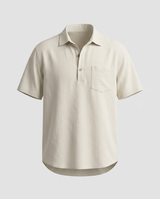 Men's Short Sleeve Linen Polo Shirt