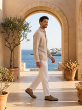 Men's Suede Textured Loafers