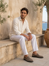 Men's Suede Textured Loafers