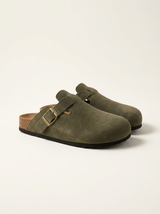 Men's Slip On Suede Clogs