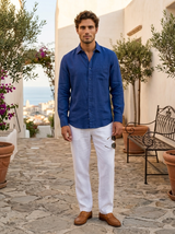 Men's Linen Long Sleeve Shirt