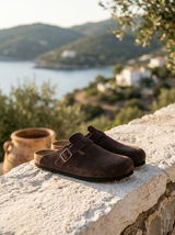Men's Slip On Suede Clogs