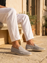 Men's Suede Penny Loafers