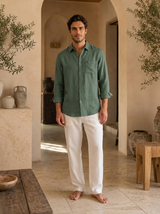 Men's Linen Long Sleeve Shirt