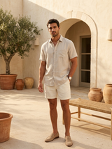 Men's Linen Short Sleeve Shirt
