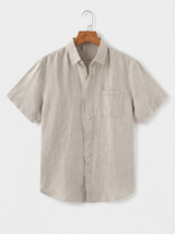 Men's Linen Short Sleeve Shirt