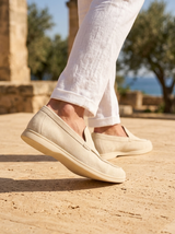Men's Suede Penny Loafers