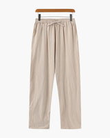 Men's Relaxed Linen Trousers - Zanzibar Beige