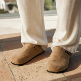 Men's Suede Clogs - Slip-On