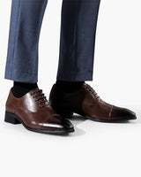 Men's Black Leather Oxford Shoes