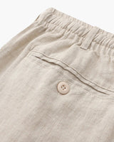 Men's White Linen Tailored Shorts