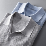 Men's Olive Knit Polo Shirt