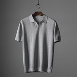 Men's Olive Knit Polo Shirt