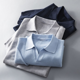 Men's Olive Knit Polo Shirt