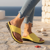 Women's Black Suede Wedge Sandals