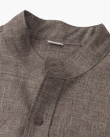 Men's Sage Linen Short Sleeve Button-Up Shirt