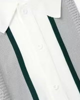 Men's Striped Linen Camp Collar Shirt - Bradford
