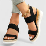 Women's Beige Mesh Platform Sandals
