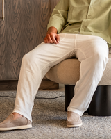 Women's Relaxed Linen Trousers - Neutral
