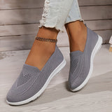 Women's Lavender Mesh Slip-On Sneakers
