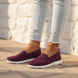 Women's Lavender Mesh Slip-On Sneakers