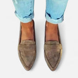 Women's Retro Pointed Toe Loafers
