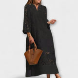 Women's Cream Lace Midi Dress