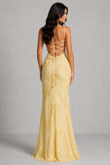 Women’s Floral Corset Maxi Dress - Sculpted Silhouette