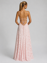 Women’s Floral Maxi Occasion Dress - Sculpted Silhouette