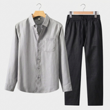 Men's Long Sleeve Shirt and Pants Set