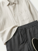 Men’s Linen Long Sleeve Shirt & Trousers Set