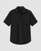 Men's Short Sleeve Linen Polo Shirt
