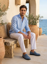 Men's Suede Textured Loafers