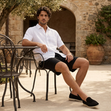 Men’s Linen Short Sleeve Shirt & Shorts Set