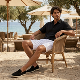 Men’s Linen Short Sleeve Shirt & Shorts Set