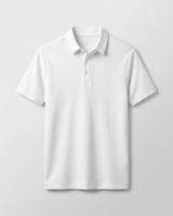 Men's Textured Cotton Polo Shirt