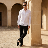 Men’s Linen Long Sleeve Shirt & Trousers Set