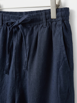 Men's White Linen Tailored Shorts