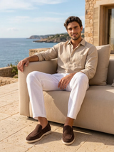 Men's Suede Penny Loafers