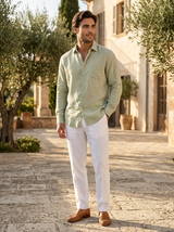 Men's Linen Long Sleeve Shirt