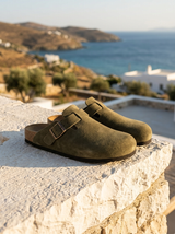 Men's Slip On Suede Clogs