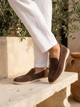 Men's Suede Penny Loafers