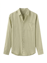 Men's Linen Long Sleeve Shirt