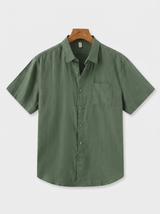 Men's Linen Short Sleeve Shirt